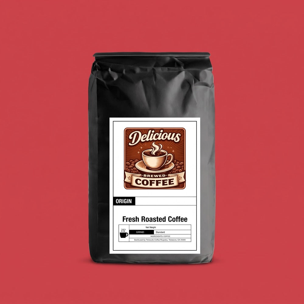 Candy Cane flavored coffee, 12oz bag, Delicious Brewed Coffee