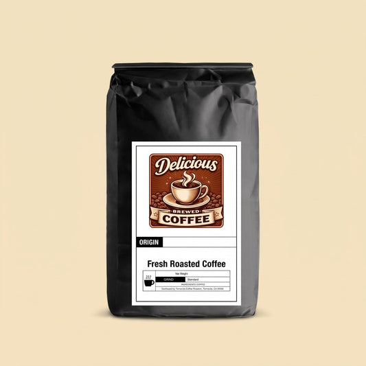 French Vanilla flavored coffee, 12oz bag, Delicious Brewed Coffee